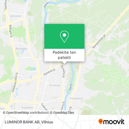 LUMINOR BANK AB žemėlapis