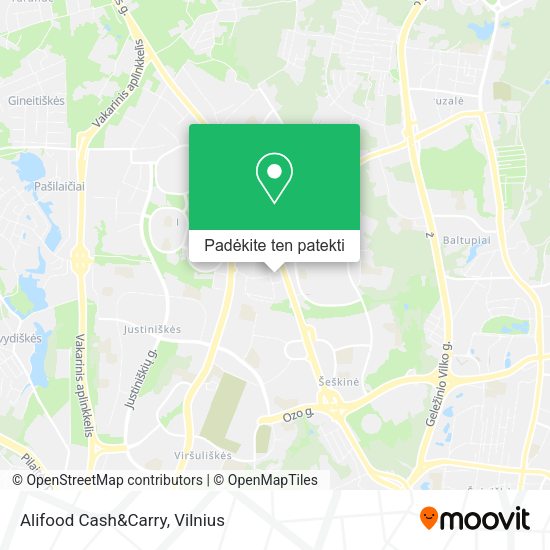 Alifood Cash&Carry žemėlapis