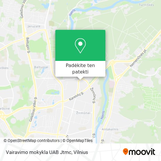 Vairavimo mokykla UAB Jtmc žemėlapis