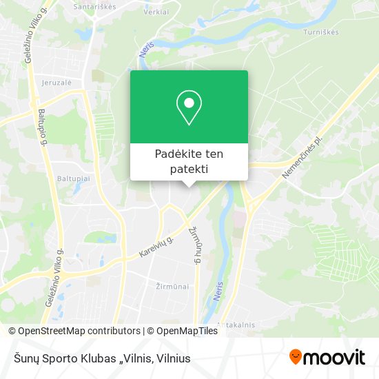 Šunų Sporto Klubas „Vilnis žemėlapis