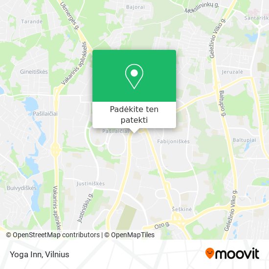Yoga Inn žemėlapis