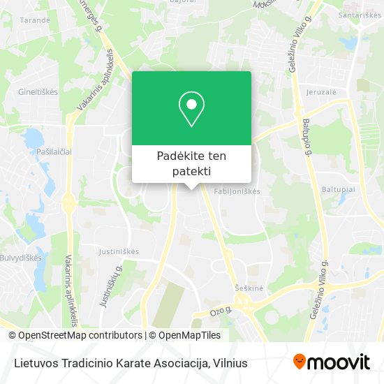 Lietuvos Tradicinio Karate Asociacija žemėlapis