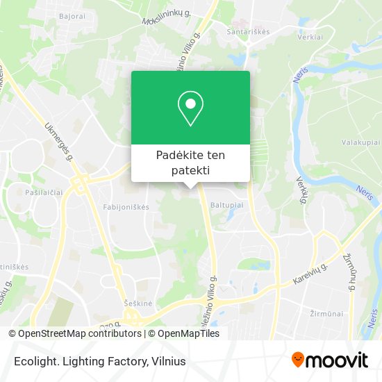 Ecolight. Lighting Factory žemėlapis
