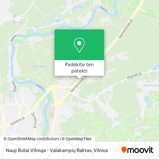 Nauji Butai Vilniuje - Valakampių Raktas žemėlapis