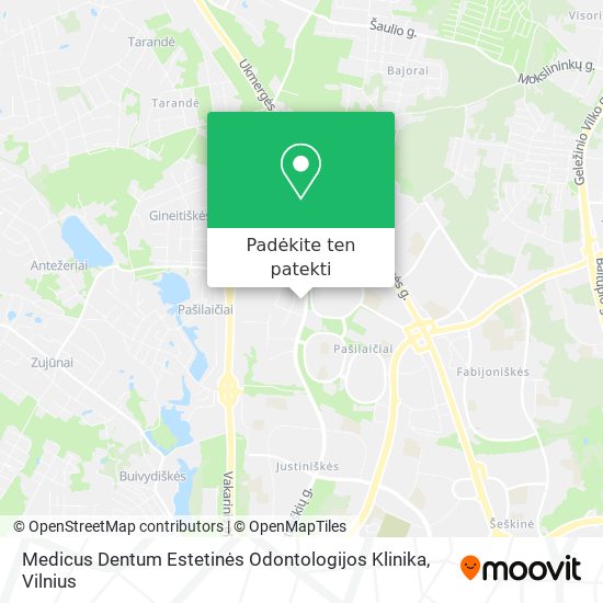 Medicus Dentum Estetinės Odontologijos Klinika žemėlapis