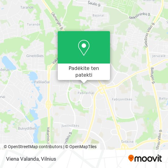 Viena Valanda žemėlapis