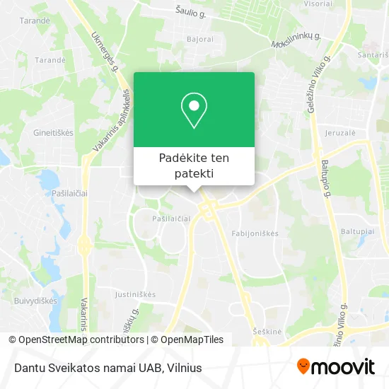 Dantu Sveikatos namai UAB žemėlapis