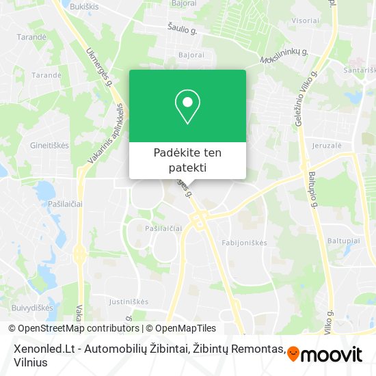 Xenonled.Lt - Automobilių Žibintai, Žibintų Remontas žemėlapis