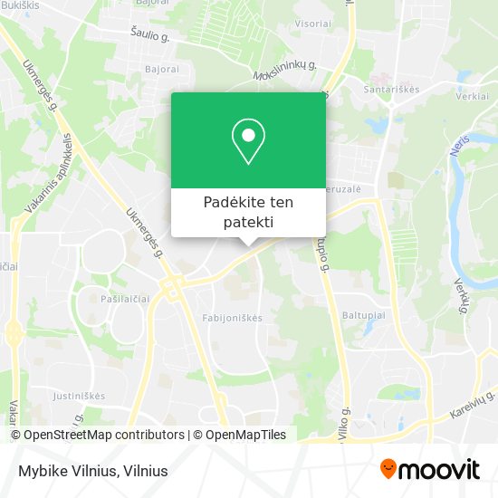 Mybike Vilnius žemėlapis