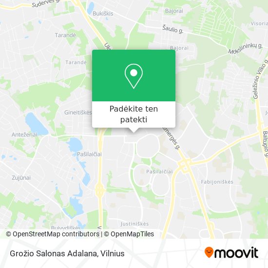 Grožio Salonas Adalana žemėlapis