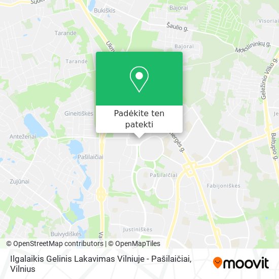 Ilgalaikis Gelinis Lakavimas Vilniuje - Pašilaičiai žemėlapis