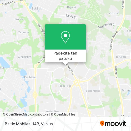 Baltic Mobiles UAB žemėlapis