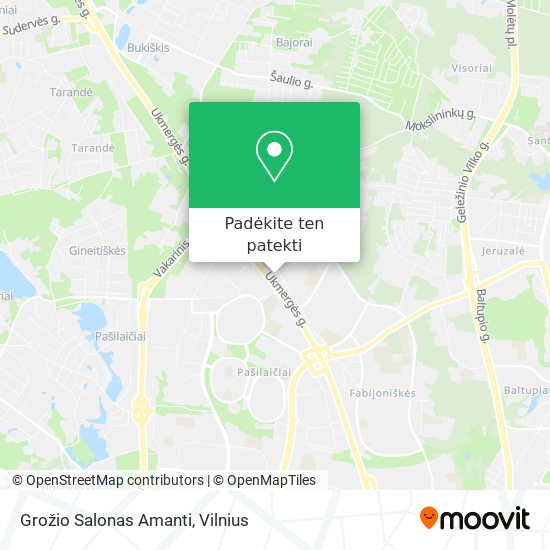 Grožio Salonas Amanti žemėlapis