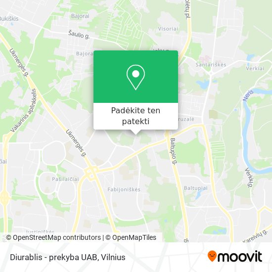 Diurablis - prekyba UAB žemėlapis