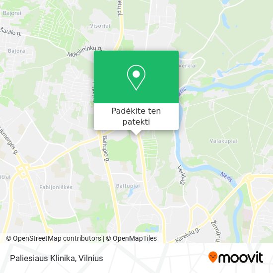 Paliesiaus Klinika žemėlapis
