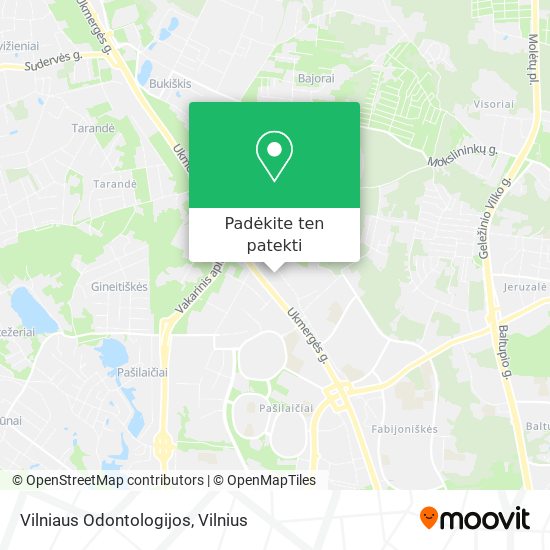 Vilniaus Odontologijos žemėlapis