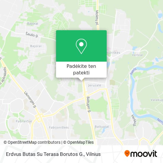 Erdvus Butas Su Terasa Borutos G. žemėlapis