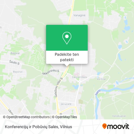 Konferencijų ir Pobūvių Salės žemėlapis