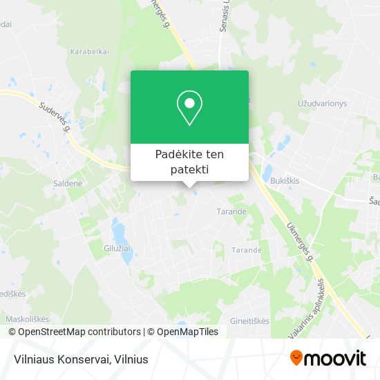 Vilniaus Konservai žemėlapis