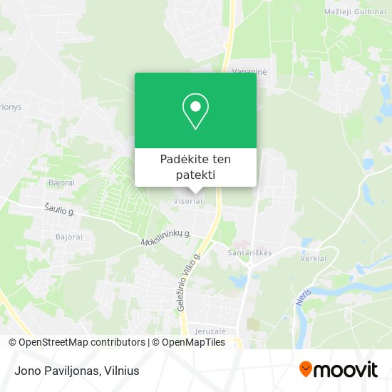 Jono Paviljonas žemėlapis