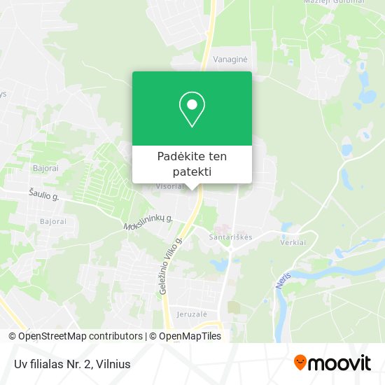 Uv filialas Nr. 2 žemėlapis