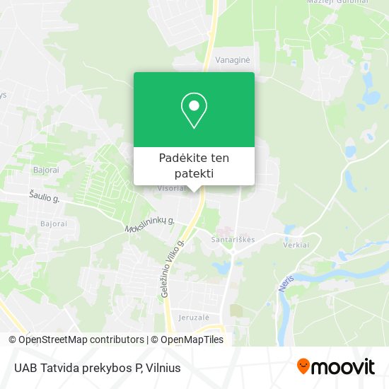 UAB Tatvida prekybos P žemėlapis