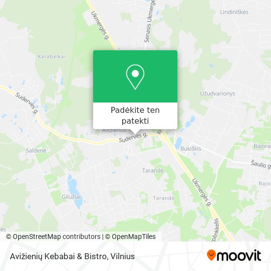 Avižienių Kebabai & Bistro žemėlapis