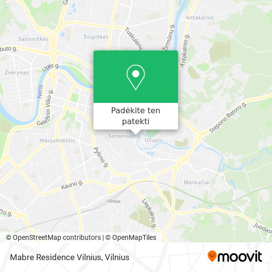 Mabre Residence Vilnius žemėlapis