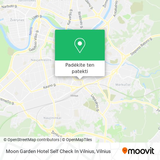 Moon Garden Hotel Self Check In Vilnius žemėlapis