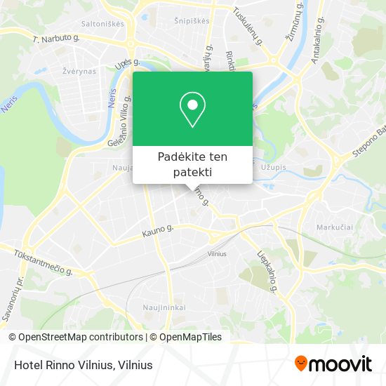 Hotel Rinno Vilnius žemėlapis