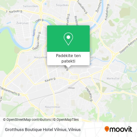 Grotthuss Boutique Hotel Vilnius žemėlapis