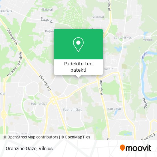 Oranžinė Oazė žemėlapis