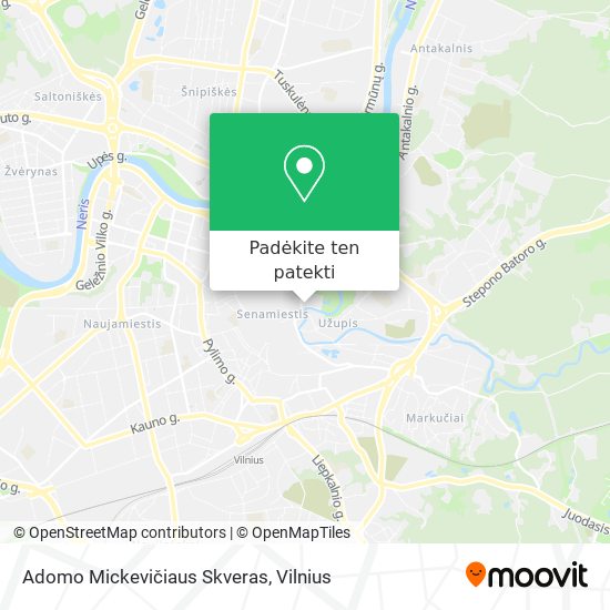 Adomo Mickevičiaus Skveras žemėlapis