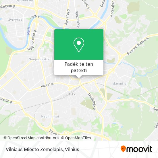 Vilniaus Miesto Žemėlapis žemėlapis