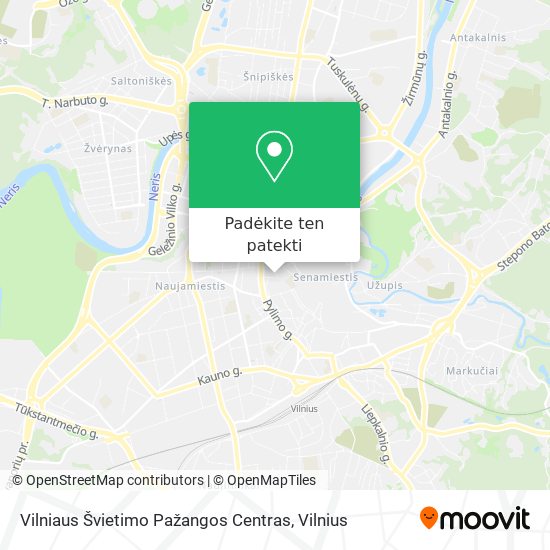 Vilniaus Švietimo Pažangos Centras žemėlapis