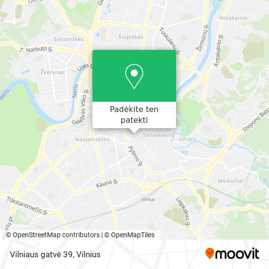 Vilniaus gatvė 39 žemėlapis