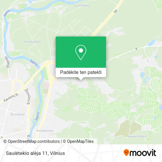 Saulėtekio alėja 11 žemėlapis