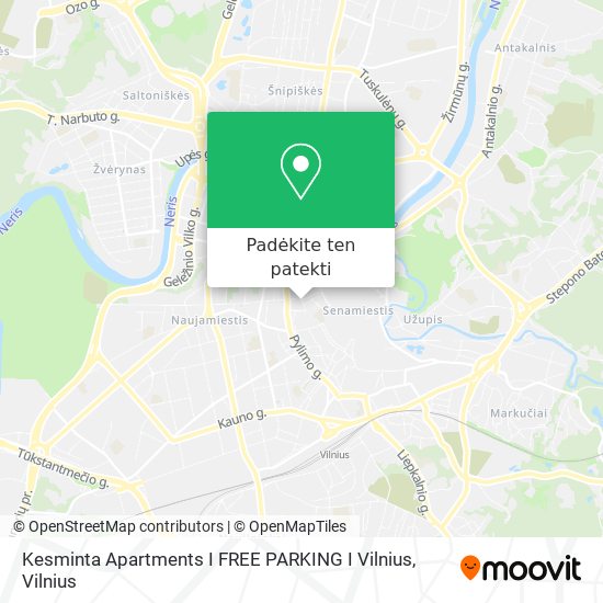 Kesminta Apartments I FREE PARKING I Vilnius žemėlapis