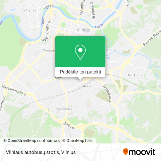 Vilniaus autobusų stotis žemėlapis