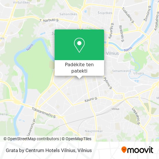 Grata by Centrum Hotels Vilnius žemėlapis