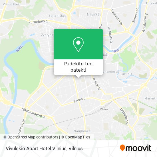 Vivulskio Apart Hotel Vilnius žemėlapis