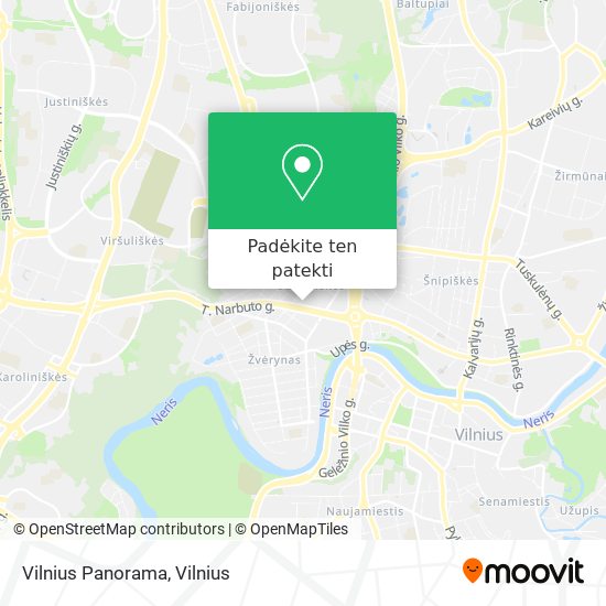 Vilnius Panorama žemėlapis