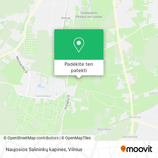 Naujosios Salininkų kapinės žemėlapis