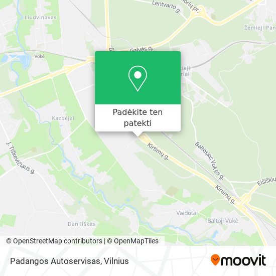 Padangos Autoservisas žemėlapis