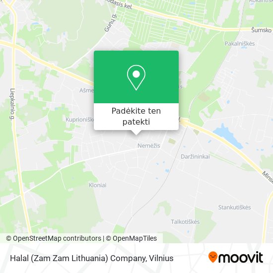 Halal (Zam Zam Lithuania) Company žemėlapis