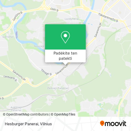 Hesburger Panerai žemėlapis