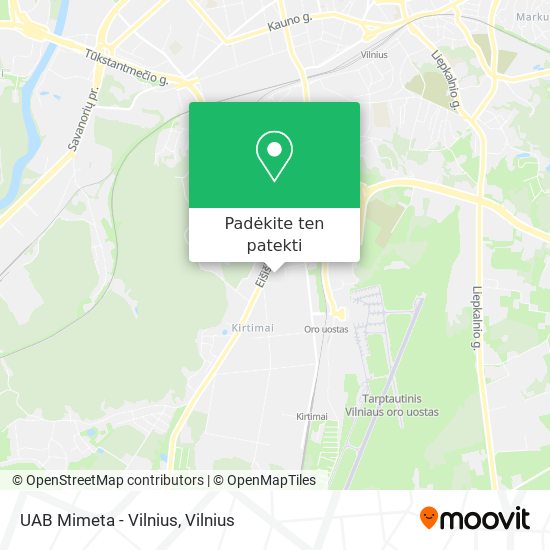 UAB Mimeta - Vilnius žemėlapis