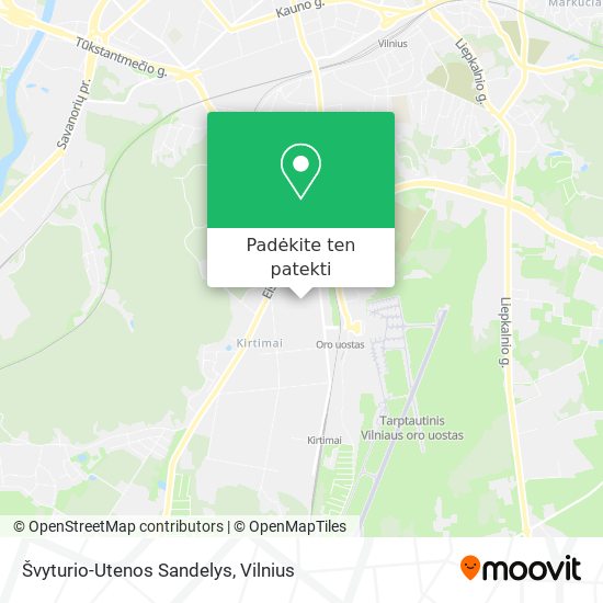 Švyturio-Utenos Sandelys žemėlapis