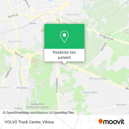 VOLVO Truck Center žemėlapis