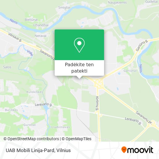 UAB Mobili Linija-Pard žemėlapis